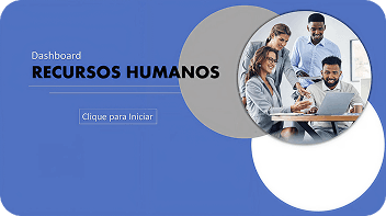 Dashboard de RH com indicadores de pessoas e desempenho